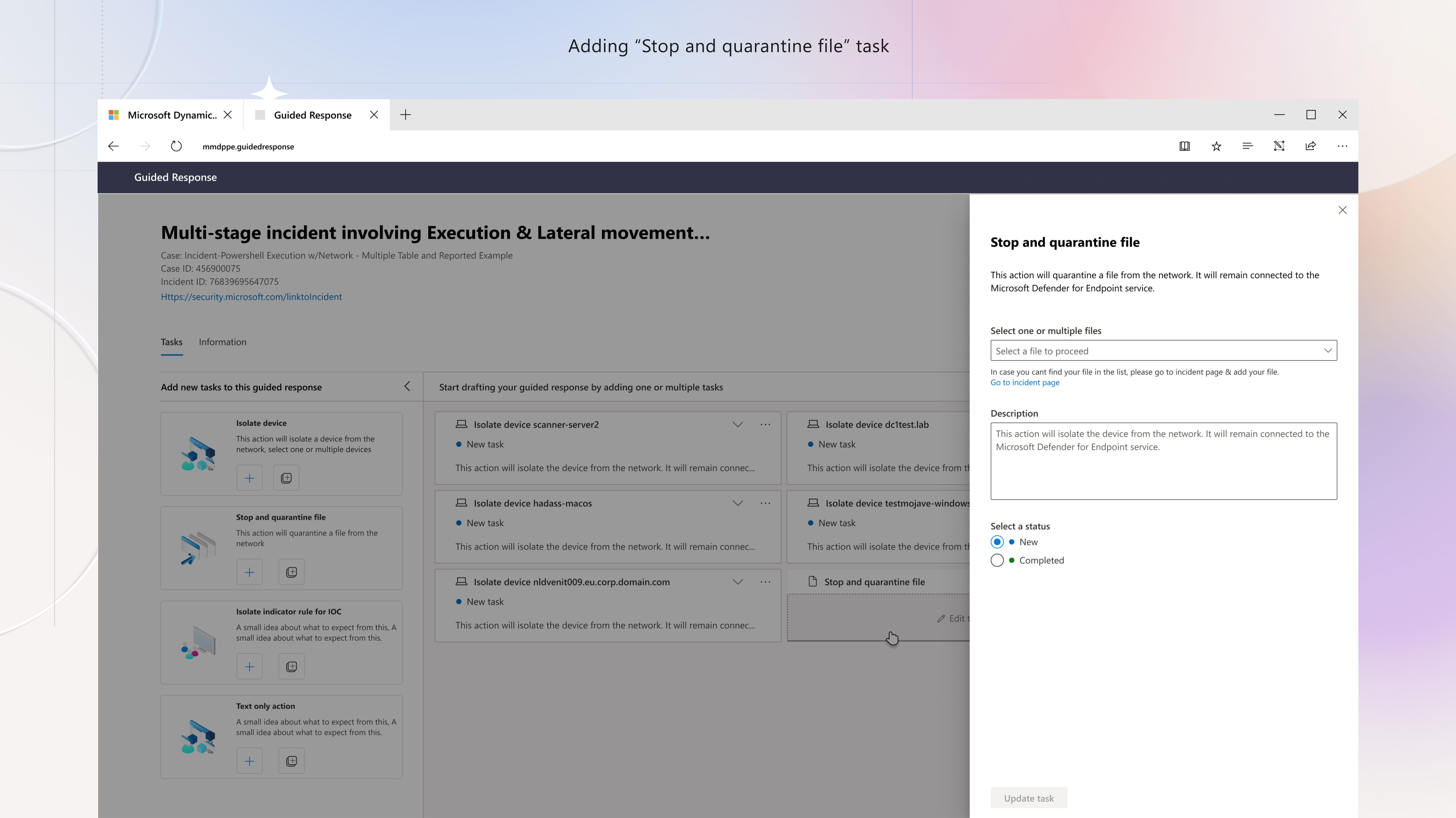 Guided Response - Part A · Analyst experience, slide 36